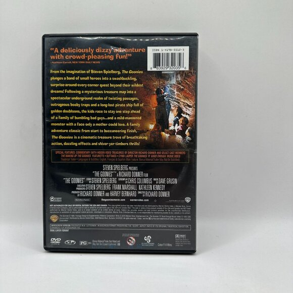 The Goonies Movie DVD 2007 PG Adventure Comedy Film Steven Spielberg Warner Bros - Picture 2 of 3